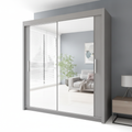 Milan Fully Mirrored Door Sliding Wardrobe - 180 cm