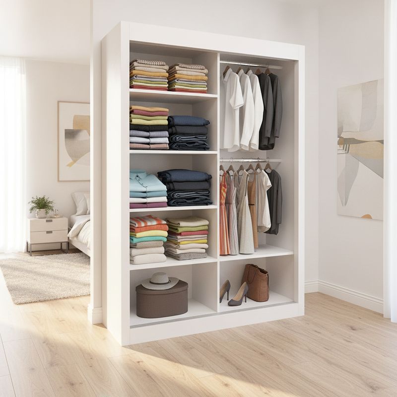 Milan Fully Mirrored Door Sliding Wardrobe - 150 cm