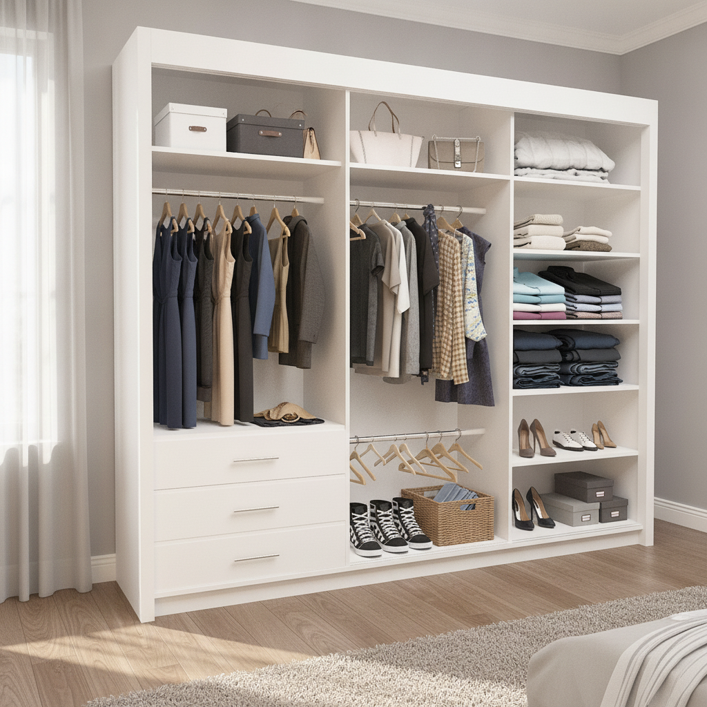 Oslo Sliding Mirrored Door Wardrobe - 250 cm