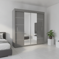 Oslo Sliding Mirrored Door Wardrobe - 180 cm