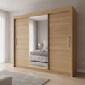Oslo Sliding Mirrored Door Wardrobe - 250 cm