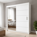 Lyon Sliding Mirrored Door Wardrobe - 180 cm