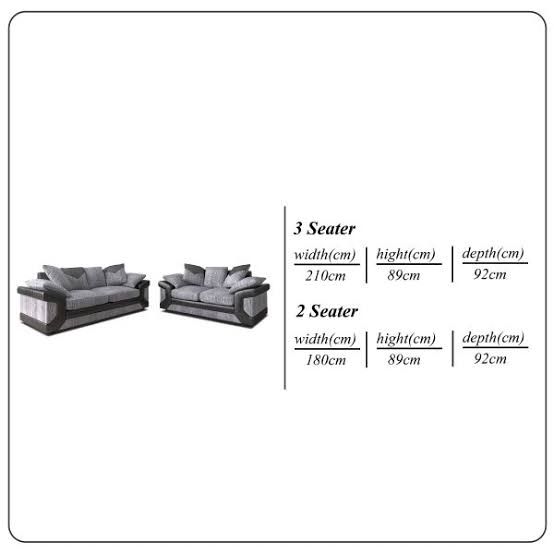Dino Jumbo Cord 3 2 Seater Sofa Set Optional Footstool Available