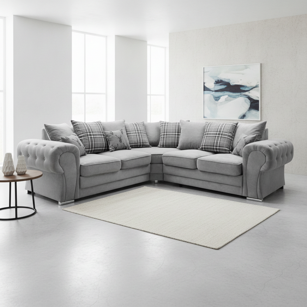 Verona Universal Corner Sofa — Chenille Fabric
