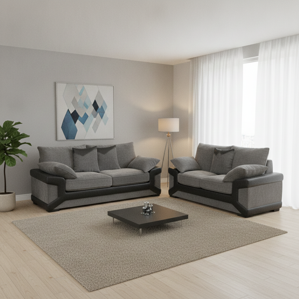 Dino Jumbo Cord 3 2 Seater Sofa Set Optional Footstool Available