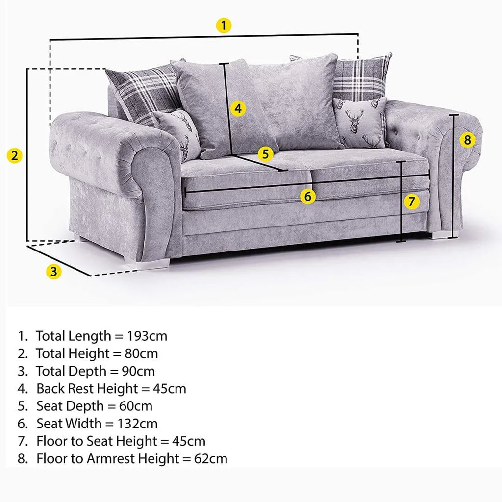 Verona 3+2 Seater Sofa Set