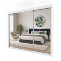 Milan Fully Mirrored Door Sliding Wardrobe - 250 cm